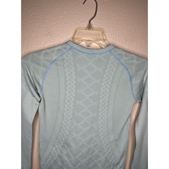 LULULEMON Restless Pullover Heathered Caspian Blue Size 6 - Picture 5 of 9